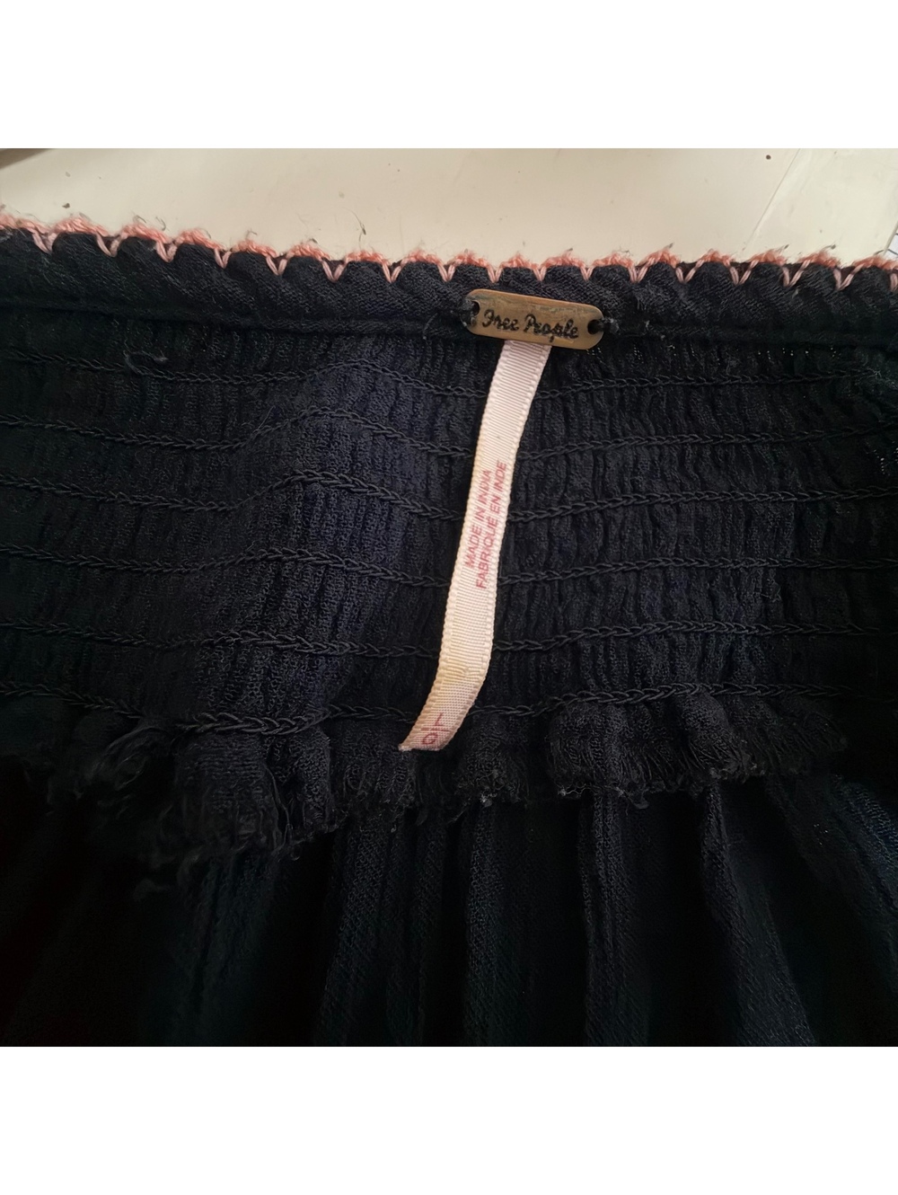 Free People Wind Willow Mini Dress size L - Picture 6 of 6